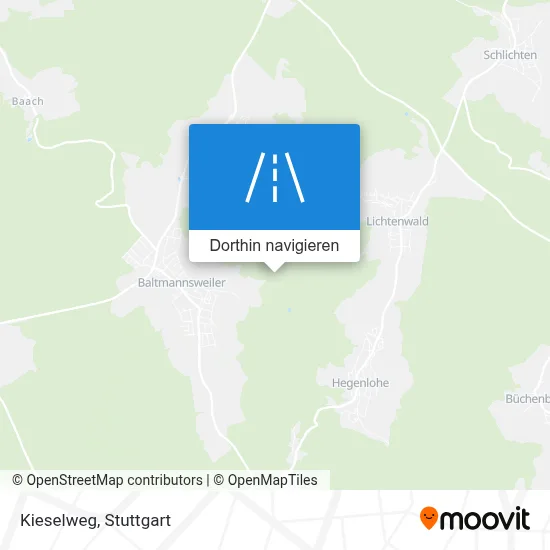 Kieselweg Karte