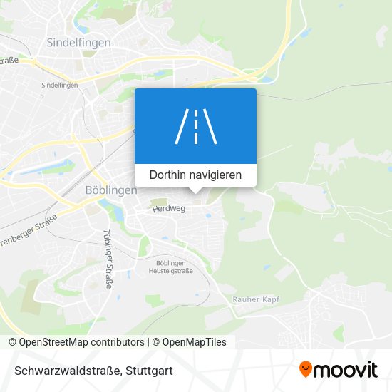 Schwarzwaldstraße Karte