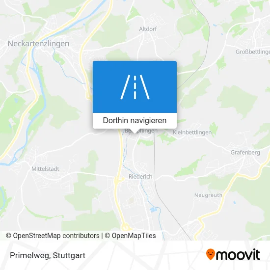 Primelweg Karte
