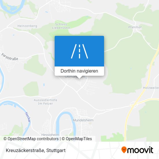 Kreuzäckerstraße Karte