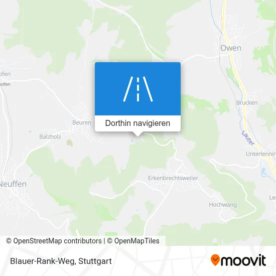 Blauer-Rank-Weg Karte