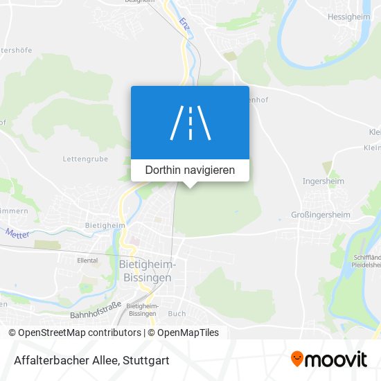 Affalterbacher Allee Karte