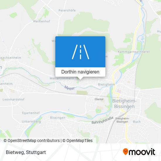 Bietweg Karte