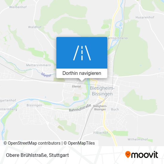Obere Brühlstraße Karte
