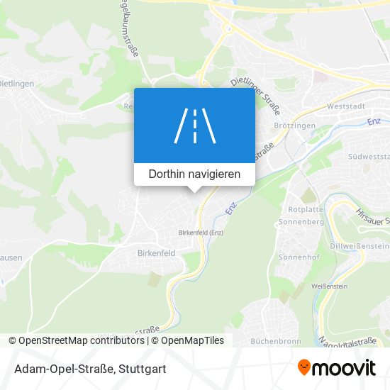 Adam-Opel-Straße Karte