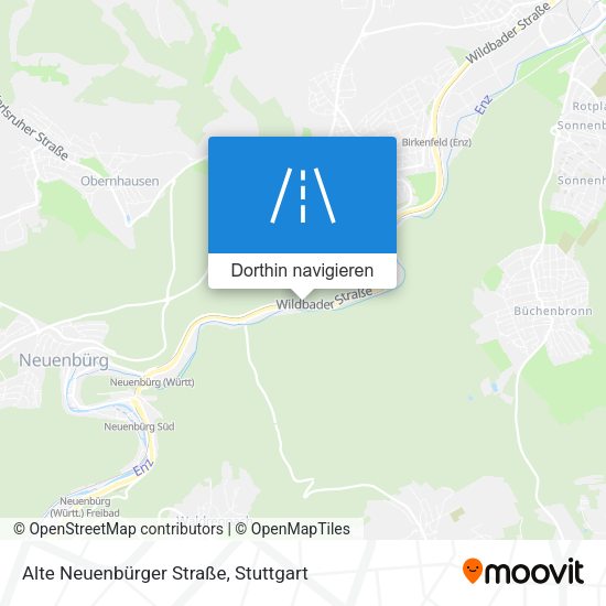 Alte Neuenbürger Straße Karte