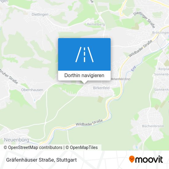 Gräfenhäuser Straße Karte