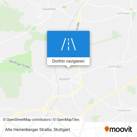 Alte Herrenberger Straße Karte