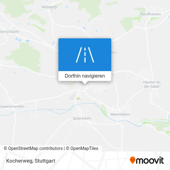 Kocherweg Karte