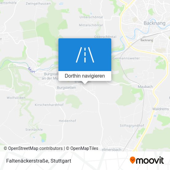 Faltenäckerstraße Karte