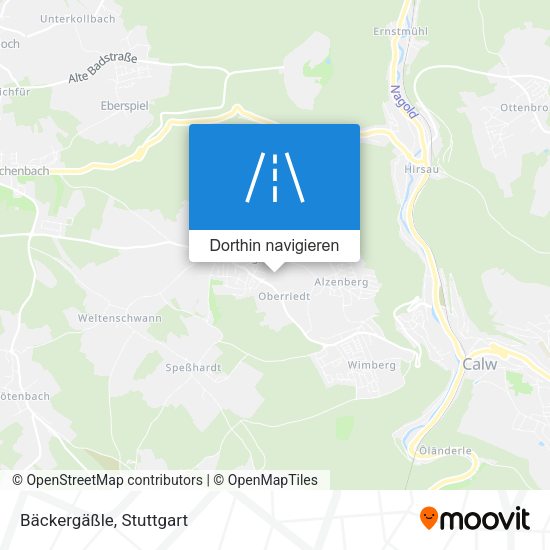 Bäckergäßle Karte