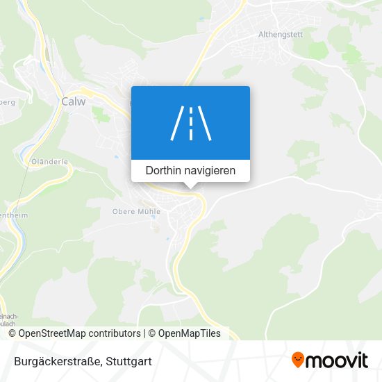 Burgäckerstraße Karte