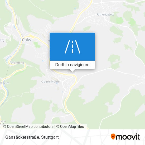 Gänsäckerstraße Karte