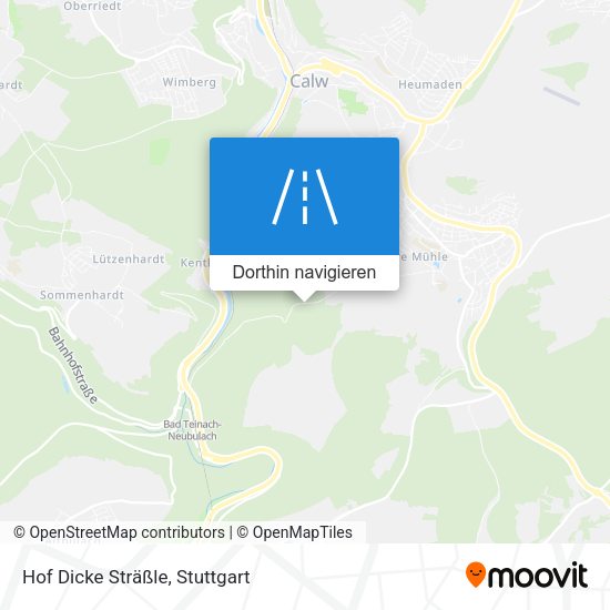 Hof Dicke Sträßle Karte