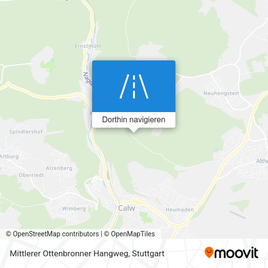 Mittlerer Ottenbronner Hangweg Karte