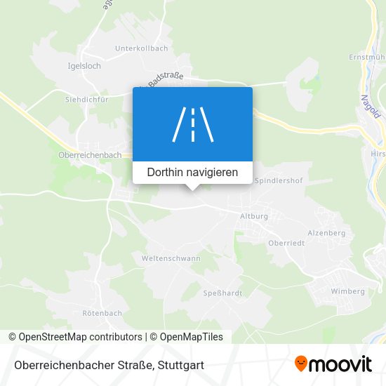 Oberreichenbacher Straße Karte