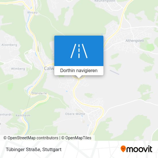 Tübinger Straße Karte