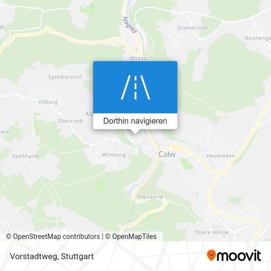 Vorstadtweg Karte