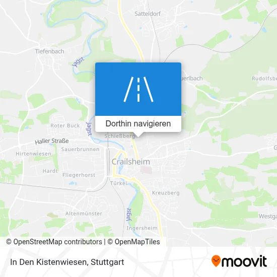 In Den Kistenwiesen Karte