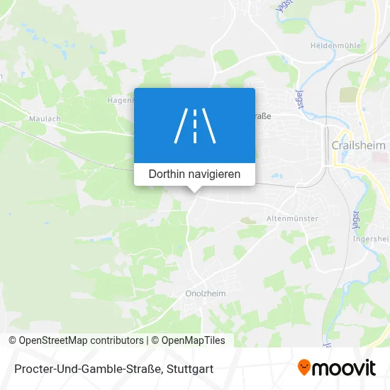 Procter-Und-Gamble-Straße Karte