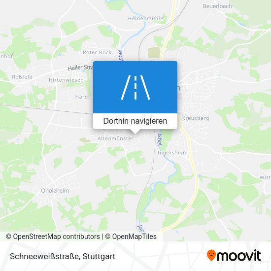 Schneeweißstraße Karte