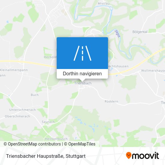 Triensbacher Haupstraße Karte