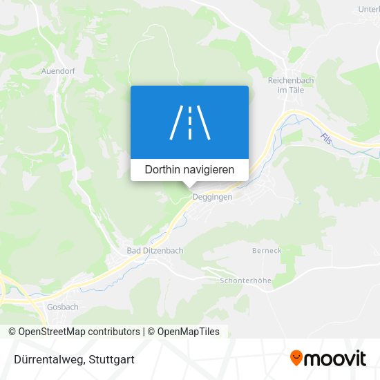 Dürrentalweg Karte