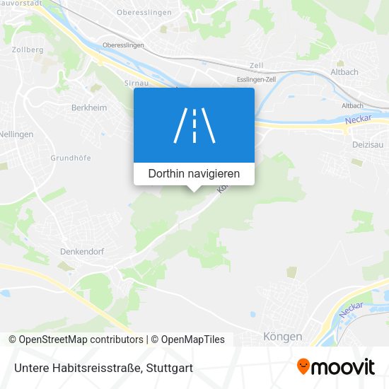 Untere Habitsreisstraße Karte