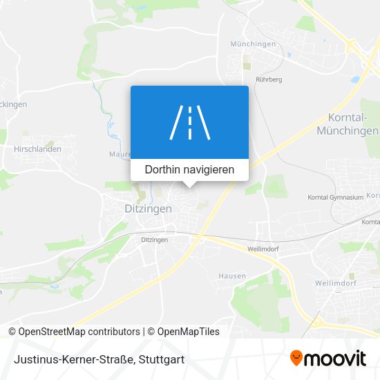 Justinus-Kerner-Straße Karte