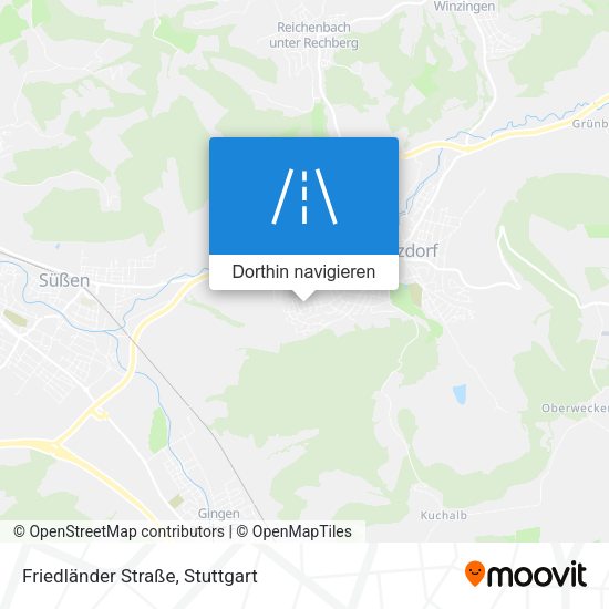 Friedländer Straße Karte