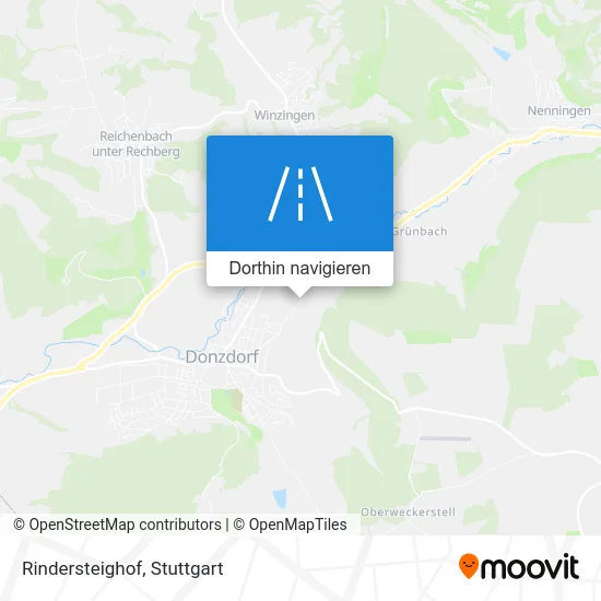 Rindersteighof Karte