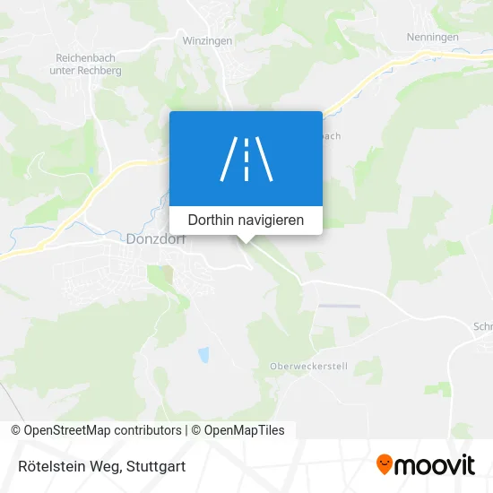 Rötelstein Weg Karte