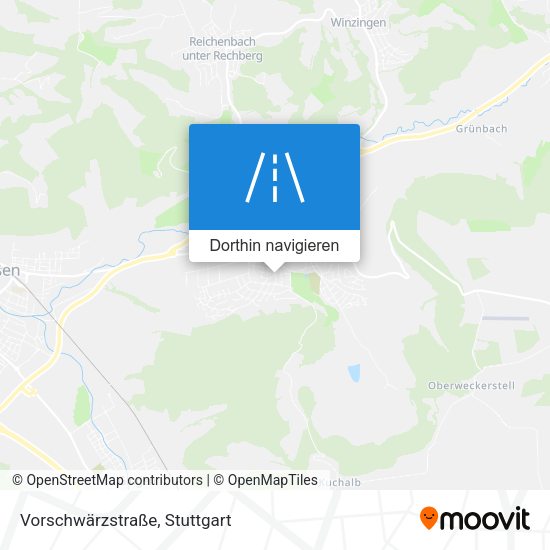 Vorschwärzstraße Karte
