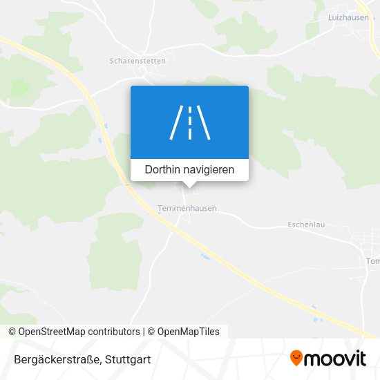Bergäckerstraße Karte