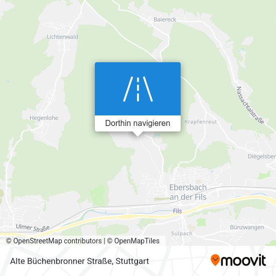 Alte Büchenbronner Straße Karte