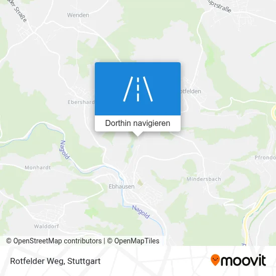 Rotfelder Weg Karte