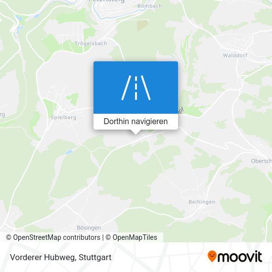 Vorderer Hubweg Karte