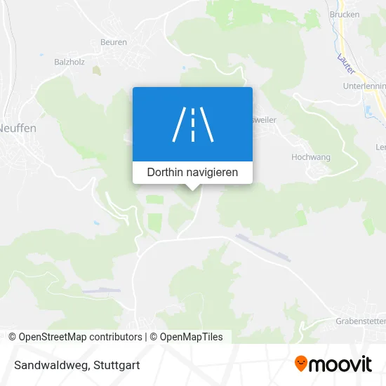 Sandwaldweg Karte