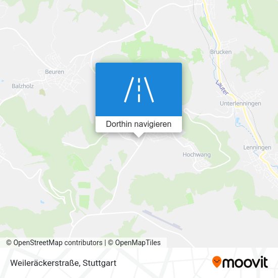 Weileräckerstraße Karte