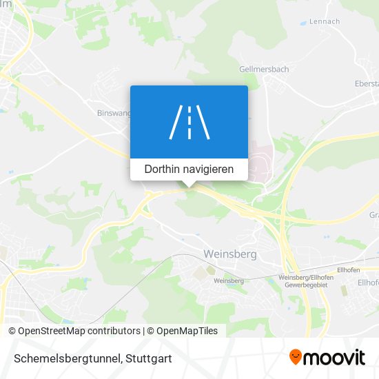 Schemelsbergtunnel Karte