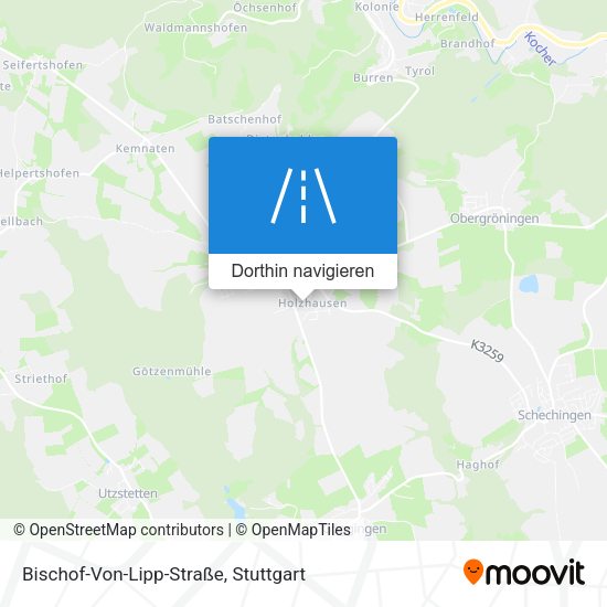 Bischof-Von-Lipp-Straße Karte