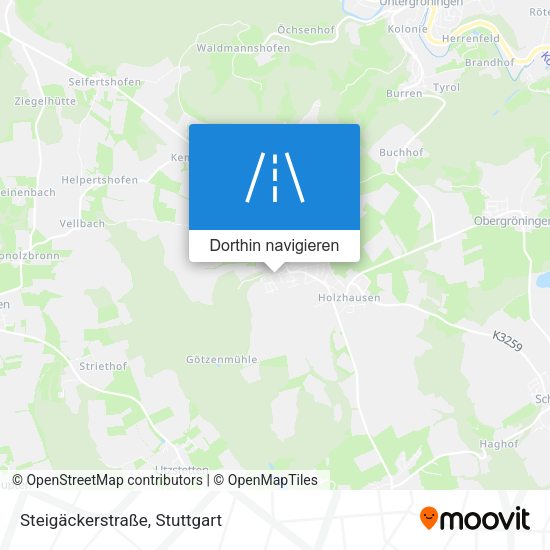 Steigäckerstraße Karte