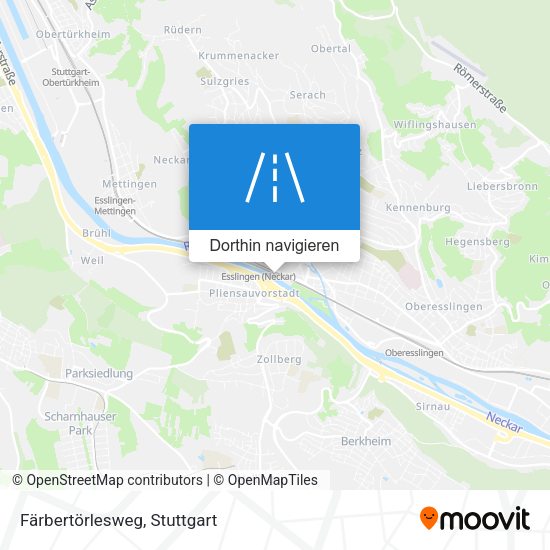 Färbertörlesweg Karte