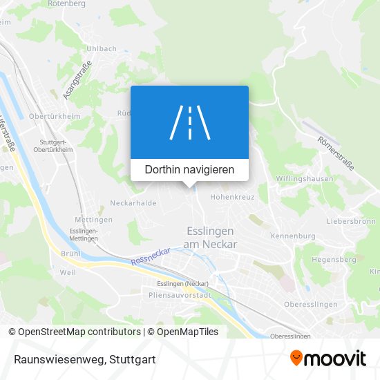 Raunswiesenweg Karte