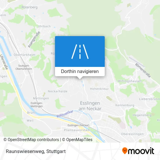 Raunswiesenweg Karte