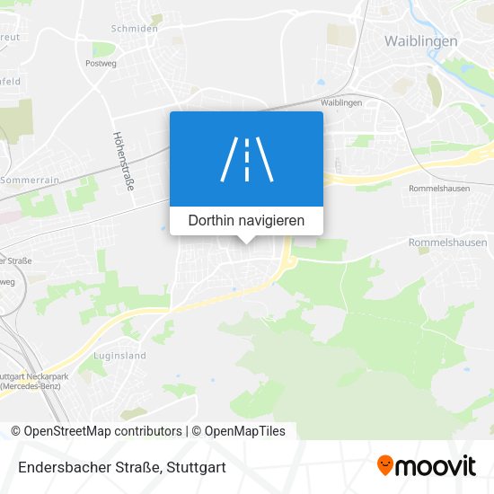 Endersbacher Straße Karte