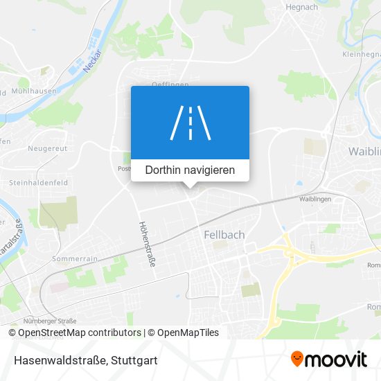 Hasenwaldstraße Karte