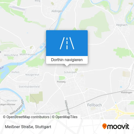 Meißner Straße Karte
