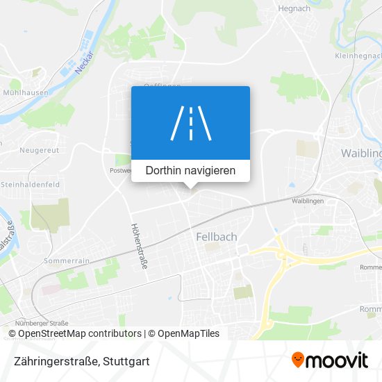 Zähringerstraße Karte