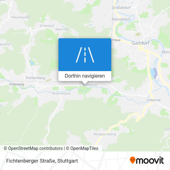 Fichtenberger Straße Karte